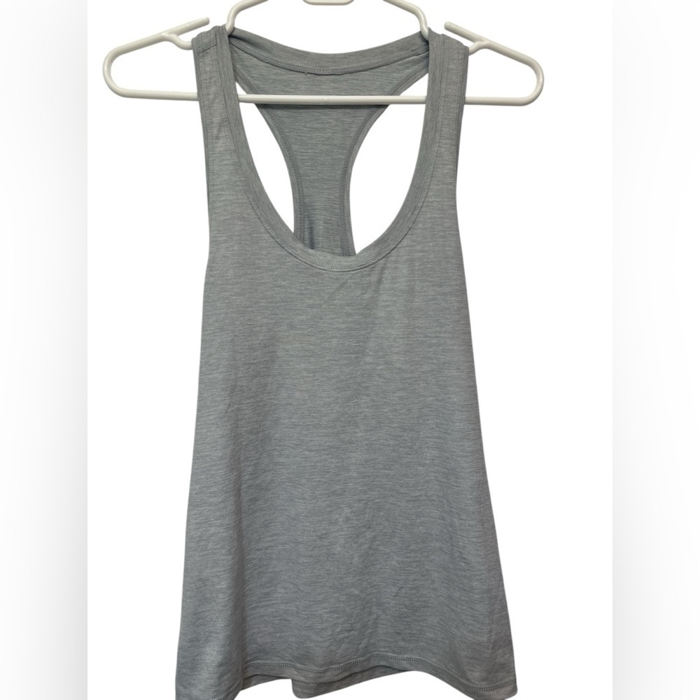 Gray Sleeveless Racerback Tank Top NWOT